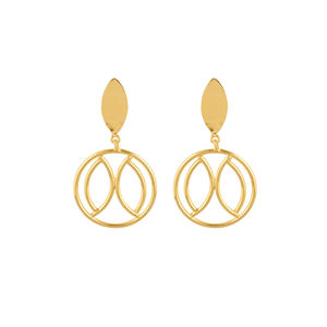 Pendientes Minimalistas Hechos a Mano de Latón para Mujer, Joyería Ligera, Joyería al por Mayor, Pendientes de Botón, Pendientes de Moda para Boda - Product Image 1