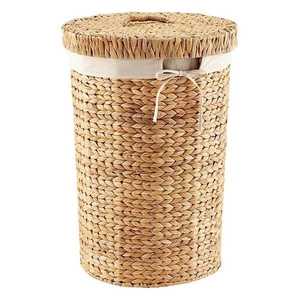 Paniers de rangement en rotin tissés à la main ronds durables avec poignées Organisateur naturel pour vêtements, chaussures, décoration intérieure, blanchisserie - Product Image 2