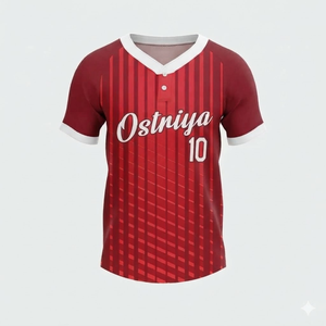 Nouveauté, maillots de baseball unisexes de haute qualité, respirants, manches courtes, adulte, 100% polyester, logo personnalisé sur le devant, vêtements de sport - Product Image 5