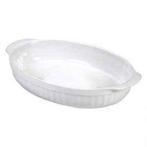 Pirofila Ceramica (22x14cm) ovale Bianco COOTC4 - Product Image 2