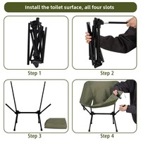 Chaise de camping en aluminium robuste à ouverture rapide, portable pour l'extérieur, la plage, la pêche, le pique-nique, avec auvent pour la chambre, la cuisine, la salle de sport