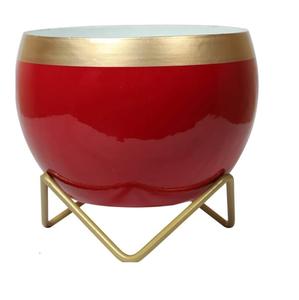 Macetas de Metal con Acabado Esmaltado Rojo, Estilo Único, para Decoración de Bodas, Navidad y Fiestas, Gran Venta - Product Image 1