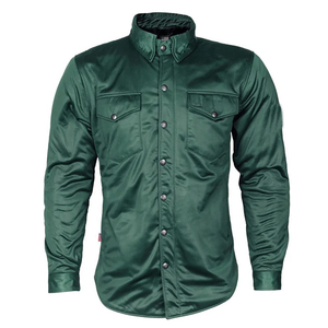 Chemise de protection de moto pour hommes avec chemise en Kevlar approuvée CE pour la protection et les zones rembourrées jaunes - Product Image 2