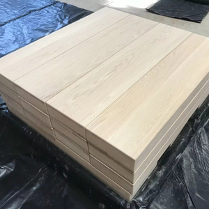 Kích Thước Tùy Chỉnh Rắn Gỗ Sồi Đỏ Cầu Thang Tread Với Vuông Nhỏ Mũi Gỗ Cứng Cầu Thang Treads2 Với Trở Lại - Product Image 1