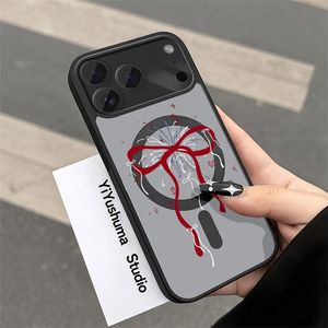 Custodia Trasparente Rossa con Anello Magnetico per iPhone 17 16 15 14 13 12 Pro Max, Cover Trasparente in PMMA - Product Image 4