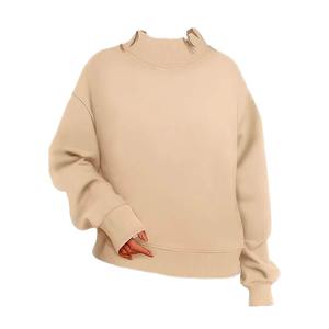 Top Notch Pullover Sweatshirt Top <b>for</b> <b>Women</b> High Neck Turtleneck <b>Long</b> Drop Shoulder Custom Logo Breathable Autumn <b>Jumpers</b> <b>Women</b> - Product Image 3