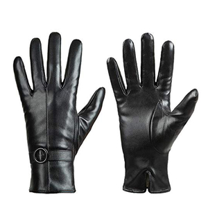 Hot Sale <b>Ladies</b> Winter Fashion <b>Leather</b> <b>Gloves</b> Warm Lined Fitness Dressing <b>Gloves</b> - Product Image 2