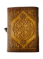 Dragon vintage en cuir livre de sorts Celtic wiccan journaux pour l'écriture prop Charcoal handmade embossed deckle Art paper Diary
