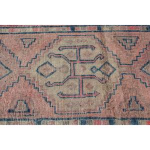 2.9x9.5 ft <b>Runner</b> Vintage Turkish Rug, <b>Red</b> Oriental Wool Rug - Product Image 4