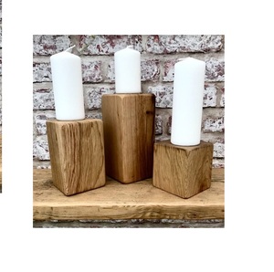 Portavelas de Diseño Estándar con Diseño de Madera y Frasco de Madera para Decoración de Fiestas, Diseño Personalizado Disponible - Product Image 4