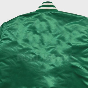 Good Selling Unique Style Satin Letterman Jacket Light <b>Weight</b> Plus Size Satin Letterman Jacket - Product Image 5