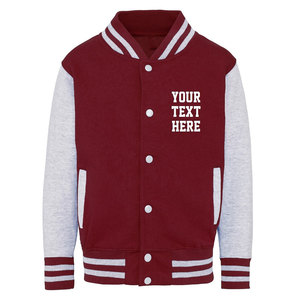 Chaqueta universitaria de lana de estilo fresco para hombre, bombardero de béisbol de invierno personalizado con decoración bordada - Product Image 2