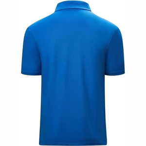 เสื้อโปโลสำหรับผู้ชายลายกีฬาสีพื้นผ้าโพลีเอสเตอร์100% เป็นมิตรกับสิ่งแวดล้อม - Product Image 4