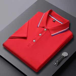 Polo de color sólido para hombre, camiseta de manga corta informal de verano de media manga con cuello Polo de negocios para hombre y mujer, ajuste cómodo - Product Image 4