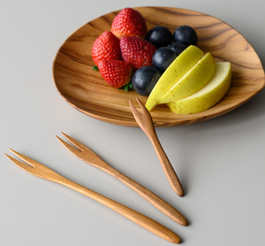 Fourchette en bois au design unique de différentes formes et tailles utilisées dans les articles de cuisine, les hôtels et les produits de Offre Spéciale - Product Image 4