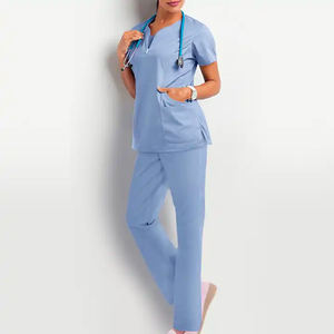 Personalizado cómodo usar uniforme de hospital de manga corta enfermera uniformes médicos Uniforme de hospital del personal de los hombres - Product Image 4