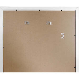 White 53 X 158 cm Wood Decor (MDF) <b>Poster</b> <b>Frame</b> Creative A4 Photo <b>Frame</b> Simple Square Pattern Flip Feature for Displaying Photos - Product Image 4