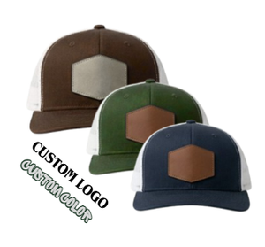 Casquette Trucker Streetwear OEM ODM 6 Panneaux avec Patch en Cuir Logo Personnalisé Snapback Maille Casquette Formelle Unisexe Gorras - Product Image 6