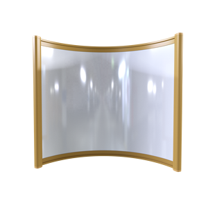 400W Curved Portable Infrared Room <b>Heater</b> with Ventilation Function, Compact Design and Efficient Heating for <b>Small</b> Interiors - Product Image 4