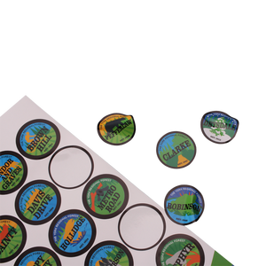 Pegatinas de Vinilo Transparentes Resistentes a los Rayos UV y al Agua, Personalizadas, MOQ de 100 Piezas, para Cascos, Bicicletas, Automóviles y Gorras de Seguridad - Product Image 4