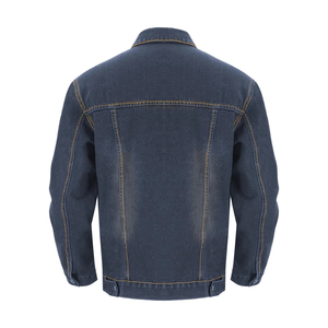 Eco-friendly Custom Men's Autumn Canvas <b>Denim</b> Jacket Stand Front Sustainable <b>Material</b> Outdoor Warm Waterproof Windproof - Product Image 5