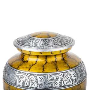 Urna artesanal para cenizas humanas | Recuerdo conmemorativo Premium | Caja de urna de latón para adultos Premium - Product Image 4