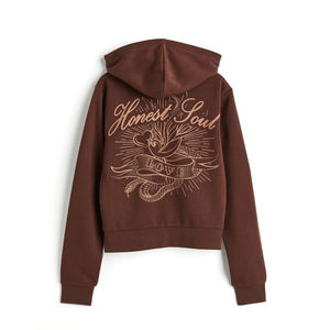 Cofmortable – Nouvelle Arrivée : Sweat à Capuche Court Professionnel Personnalisé pour Femme, Qualité Premium, Hiver/Automne, 100% Coton Polaire - Product Image 6