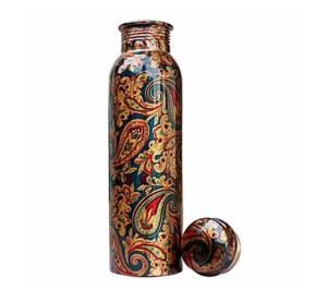 TOP SELLING Personalized Handmade Copper <b>Water</b> <b>Bottle</b> Moradabad Handicraft Thermal Insulation Anti-Corrosion Coating Custom Logo - Product Image 4