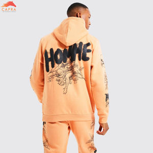 ชุดฮู้ดดี้ผ้าฟลีซแบบเรียบสำหรับผู้ชายและชุดวอร์มพิมพ์ลาย ระบายอากาศได้ดี เสื้อผ้าฤดูหนาว ผู้ผลิตขายส่ง - Product Image 4