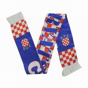 Silk Winter Long Eco-Friendly Jacquard Scarf Digital Printed Sports Team Scarf - Product Image 2