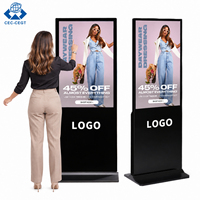 Écran d'affichage numérique sur pied haute résolution ZDHQ pour la publicité commerciale dans le secteur de la mode