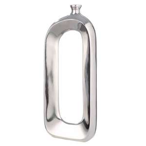 Florero artesanal de Metal, jarrones dorados y plateados de alta calidad, maceta moderna, estilo americano, accesorios de decoración del hogar para bodas - Product Image 2