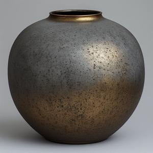 Jarrón de metal clásico hecho a mano con acabado liso, ideal para un estilo interior premium y exhibiciones de arreglos florales de temporada - Product Image 4