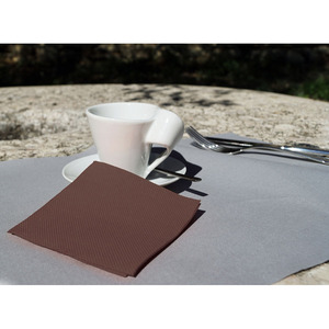 Tovaglioli Microdot Cioccolato 20x20cm 100pz 24 Confezioni B2B - Product Image 1
