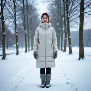 2025 Ladies Quilted Winter <b>Padded</b> Jacket Breathable Casual Long Sleeve Coat Knitted Warm up Clothing - Product Image 3