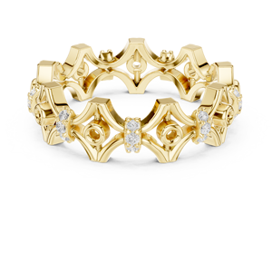 Bague en or avec perles 14K pour dames - Product Image 5