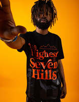 T-shirt à manches courtes FAMU, style streetwear haut de gamme, imprimé sérigraphié sur le devant, noir, vêtements universitaires personnalisés, unisexe, 100% coton, 260g
