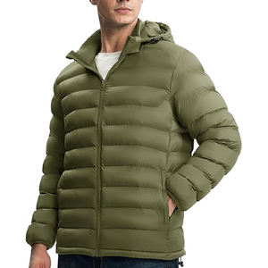 Custom Winter Puffer <b>Jacket</b> OEM Wholesale <b>Men</b> Waterproof Insulated Lightweight Outerwear 2025 Streetwear Fashion - Product Image 2
