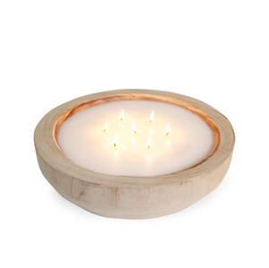 Bougeoir de Noël écologique en bois d'acacia de grande taille Bol à pâte de ferme rustique en forme de coeur Prix bas - Product Image 6