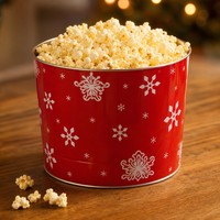 Seau à Popcorn Décoratif Personnalisé en Étain Recyclé Écologique Sans Plastique Certifié EN71 pour Vente en Gros