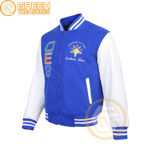 Customized Order of the Eastern <b>Star</b> Cotton Fleece Embroidered Varsity <b>Jacket</b> OES Breathable Greek Apparel Women <b>Jackets</b> - Product Image 1