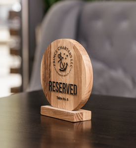 Divris Wooden Reserved Sign Laser Cut Rustic <b>Table</b> Marker Indoor and outdoor Use - Product Image 2