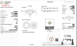 G Color VS1, taille de clarté 2.18Ct diamant poli de laboratoire de forme ronde HPHT-CVD bijoux en diamant en vrac - Product Image 5
