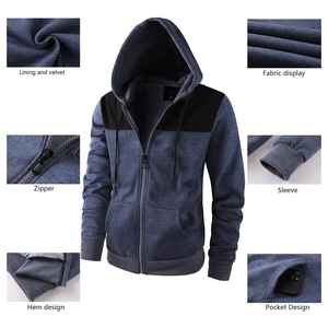 Sweat à capuche noir personnalisé avec fermeture éclair, uni, teinture unie, double fermeture éclair, surdimensionné, lourd, à fermeture éclair - Product Image 3