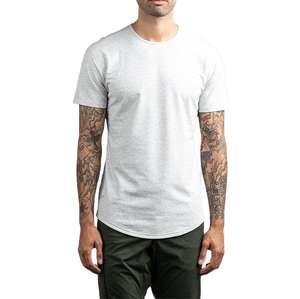 T-shirt Drop Cut en coton et polyester, légèrement élastique, coupe confortable et saine, T-shirt en coton pour homme, coupe ajustée - Product Image 5