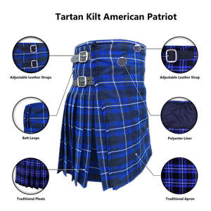 Kilt Escocés Unisex con Diseño Tartan, Transpirable, Personalizable, Servicio OEM, Mejor Calidad, Precios al por Mayor - Product Image 6