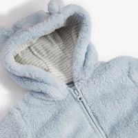 Nouveau pull de combinaison de bébé de haute qualité pour l'hiver prix de gros combinaison de bébé personnalisée polaire ours à capuche costume de landau