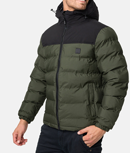 OEM Hot Sale Lightweight velour Puffer <b>Jacket</b> for men's Winter casual wear Custom Stand <b>Collar</b> Outdoor Ultralight Winter <b>Jacket</b> - Product Image 5