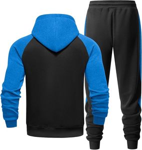 Vente en gros de survêtement décontracté de qualité supérieure pour hommes, pantalon à capuche respirant, motif solide, écologique, grande taille pour l'hiver - Product Image 2