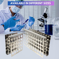 Équipement de laboratoire de chimie support de tube à essai en métal support de tube à essai support de stockage de tuyau en forme de Z